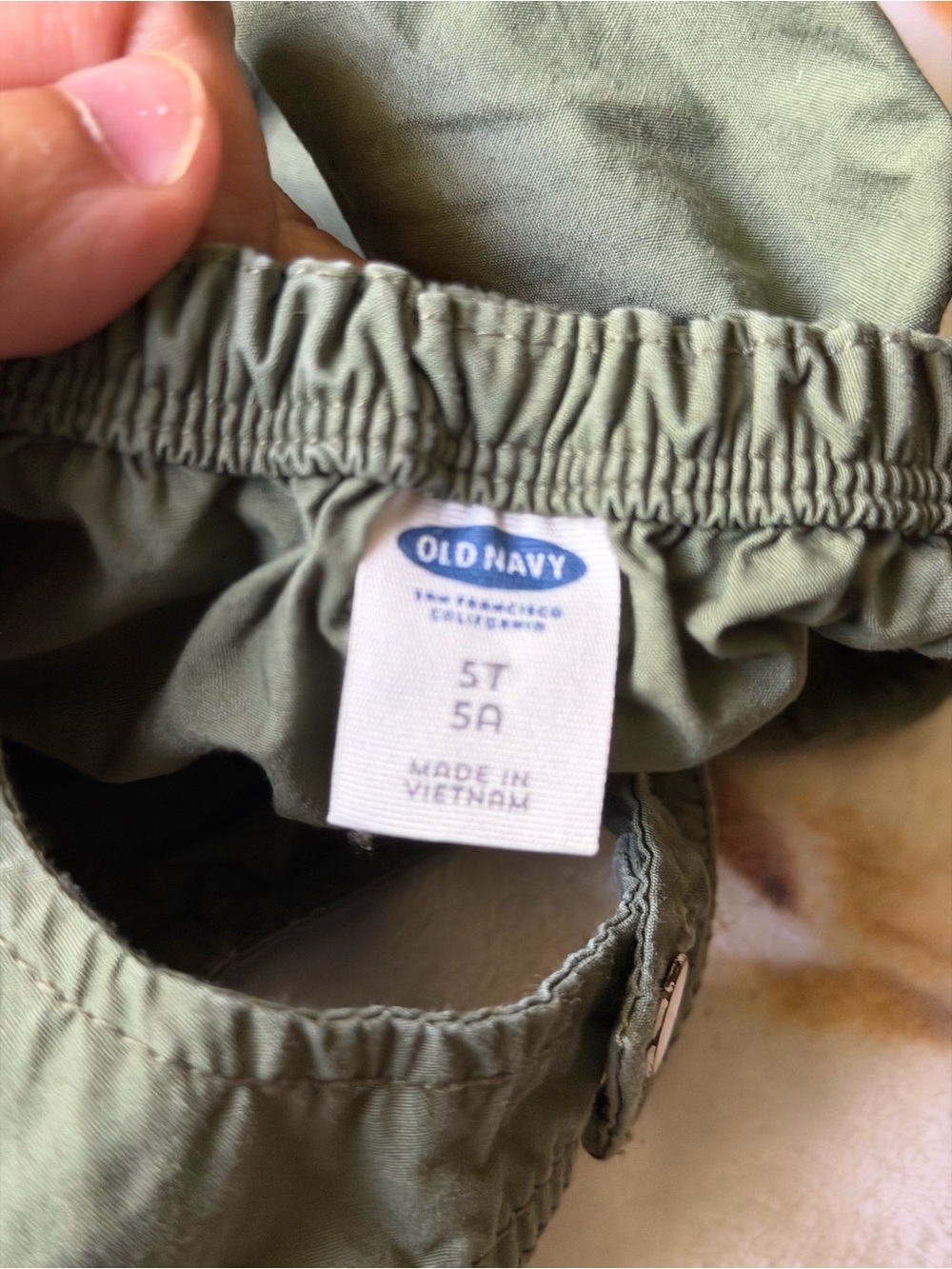 Old Navy Olive Green Kids Shorts